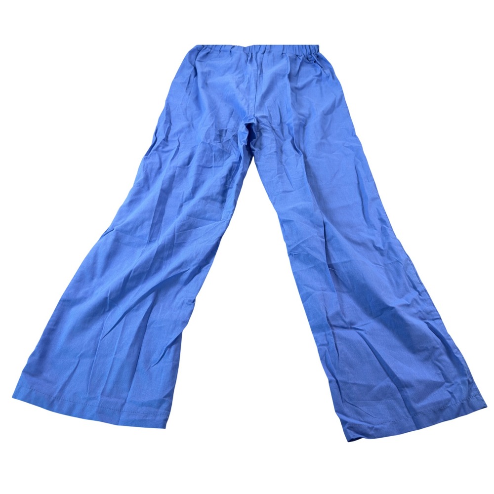 Unbranded Wide Leg Pants Women Large Blue Drawstring High Rise Pleated Summer - Picture 15 of 16